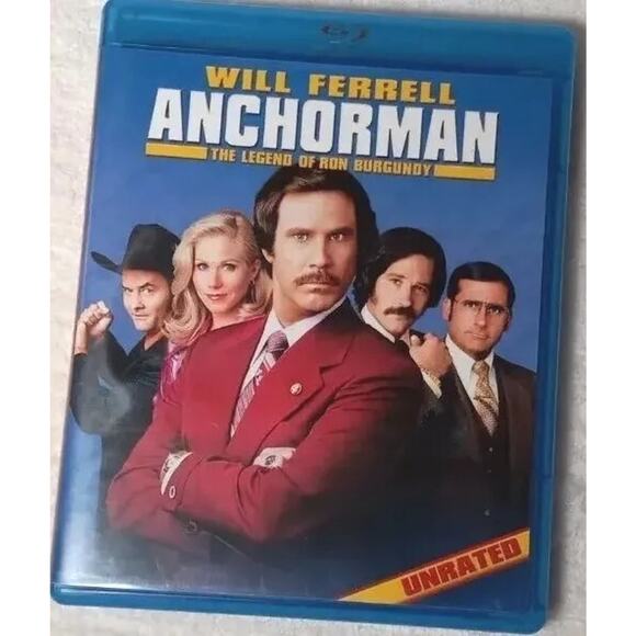 Anchorman Double Feather Blu-ray 1 & 2 Legend of Ron Burgundy + Legend Continues - Picture 1 of 6